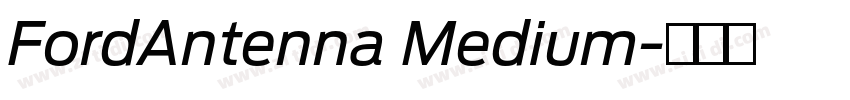 FordAntenna Medium字体转换